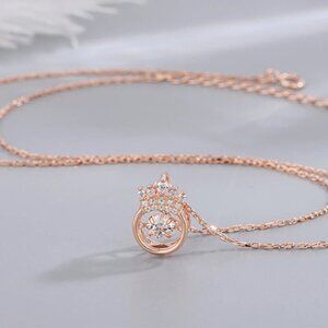 3/$30 NEW - Eternal Love Necklace Set Romantic Rhombus Zircon Pendant NWOT